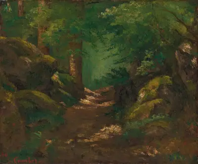 La Clairière, 1866 av Gustave Courbet