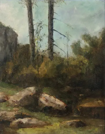 Park łowiecki w Bussac w Saintonge, Gustave Courbet