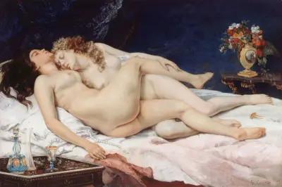 Le sommeil av Gustave Courbet