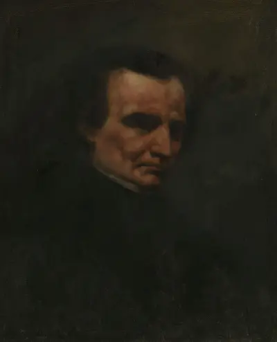 Portrait of the Composer Hector Berlioz av Gustave Courbet