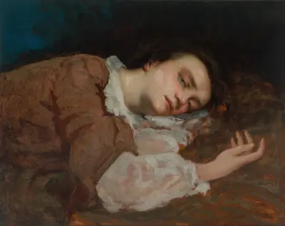 Study For Les Demoiselles Des Bords De La Seine (Été) (Girls On The Banks Of The Seine (Summer)) av Gustave Courbet