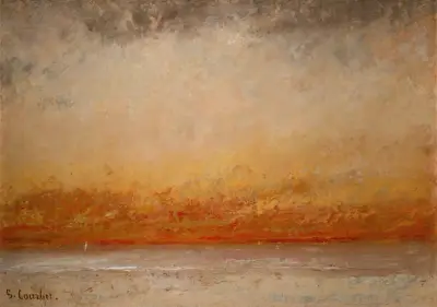 Sunset Marine av Gustave Courbet