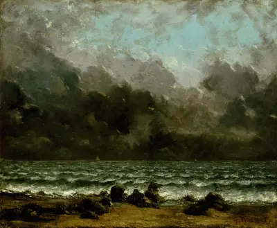 The Sea av Gustave Courbet