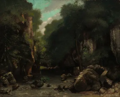 The Valley of Les Puits-Noir av Gustave Courbet