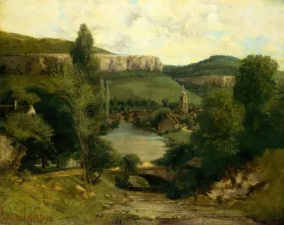 View of Ornans av Gustave Courbet