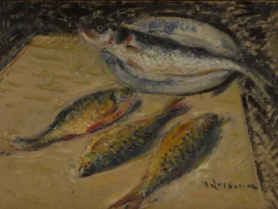 Bar et gardons av Gustave Loiseau