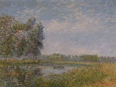 Bords de l’Eure, Normandie (Banks of the Eure, Normandy) av Gustave Loiseau
