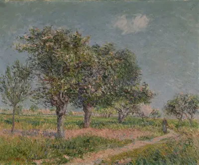 Pommiers en fleurs en Normandie av Gustave Loiseau