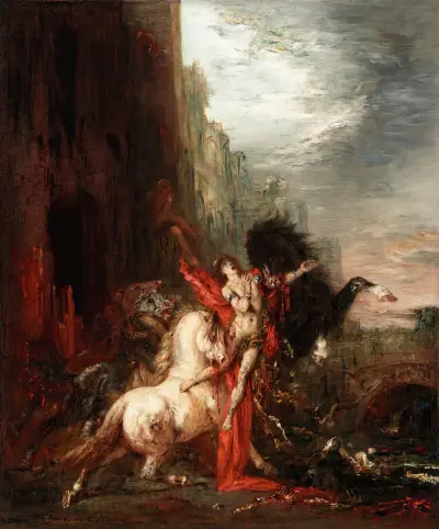 Diomedes Devoured by His Horses von Gustave Moreau