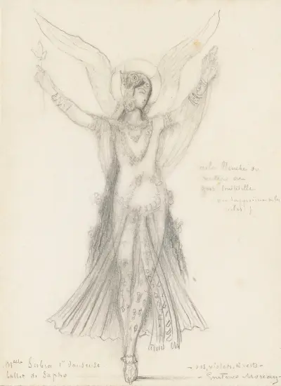 Première Danseuse. Mademoiselle Subra. Ballet De Sapho von Gustave Moreau