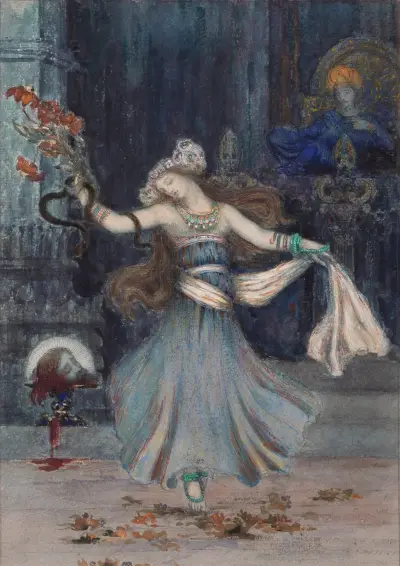 Salomé Dancing Before the Head of St. John the Baptist von Gustave Moreau