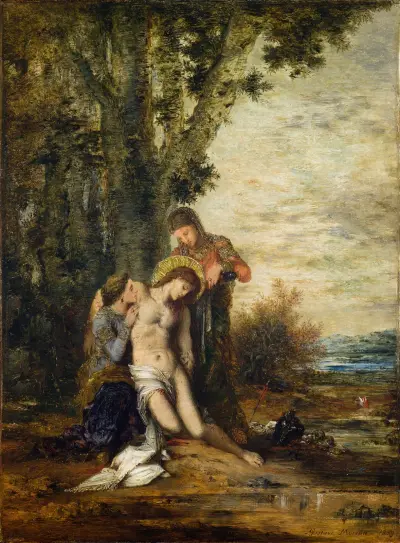 The Martyred Saint Sebastian von Gustave Moreau