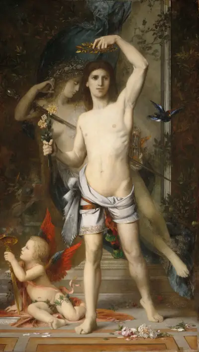 The Young Man And Death von Gustave Moreau