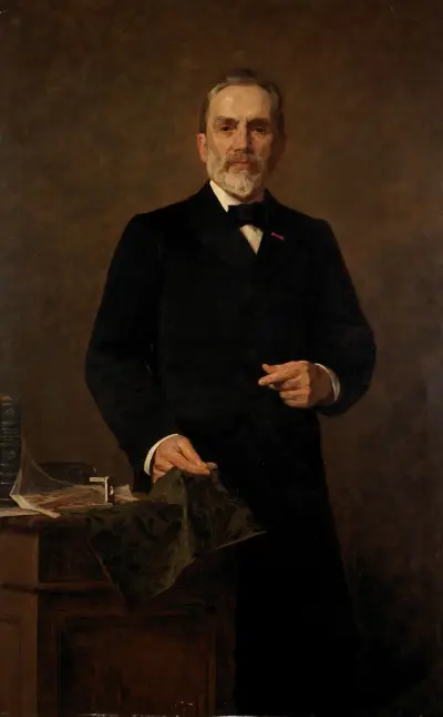 Portrait of François Hannet av Gustave Vanaise