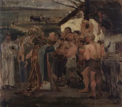 Study for ‘Saint Livinus in Flanders’ av Gustave Vanaise