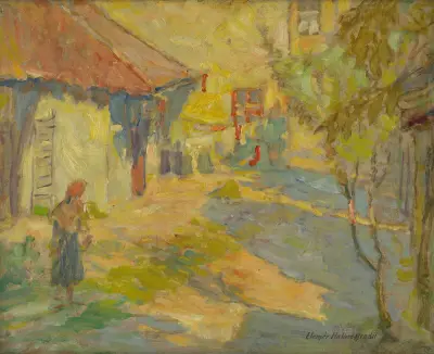 In the yard av Elemír Halász-Hradil