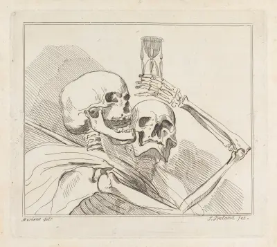 Skeletony s přesýpacími hodinami, John Hamilton Mortimer
