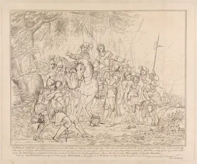 Smrt sira Philipa Sydneyho, John Hamilton Mortimer