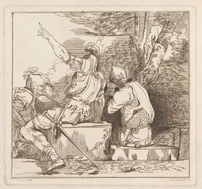 Tři vojáci, John Hamilton Mortimer