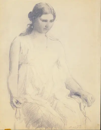 Study of a Young Woman av Abbott Handerson Thayer