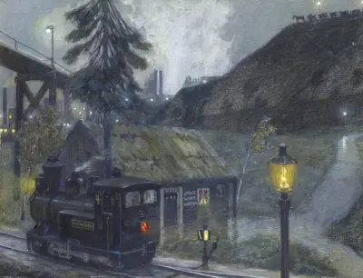 An der Grube av Hans Baluschek