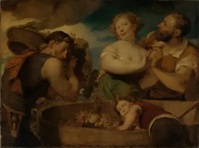 Grape harvest von Hans Canon