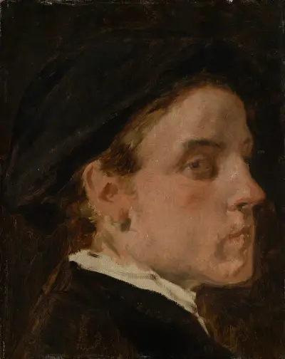 Portrait study of the painter Wilhelm Trübner von Hans Canon