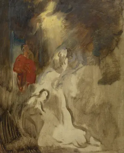 Skizze zur ‘Marter des Hl. Hippolyt’ av Hans Canon