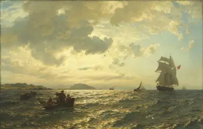 Fresh Breeze on the Norwegian Coast, Hans Gude