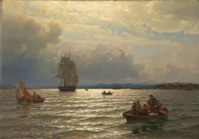From the Inlet of Oslo, Hans Gude
