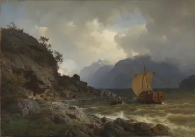 From the western Coast of Norway, Hans Gude