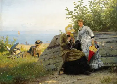 Ladies In The Sunshine, Hans Gude