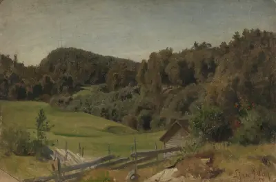 Landscape at Ljan, Hans Gude