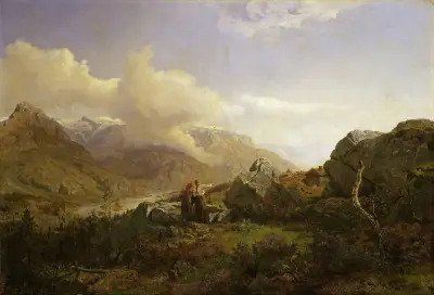 Norwegian Highlands, 1858, Hans Gude