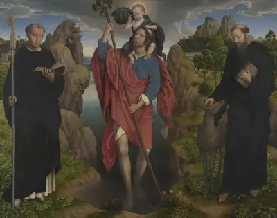 Svatý Kryštof s Ježíškem, Hans Memling