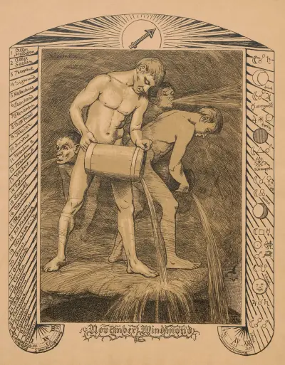 Listopadová alegorie, Hans Thoma