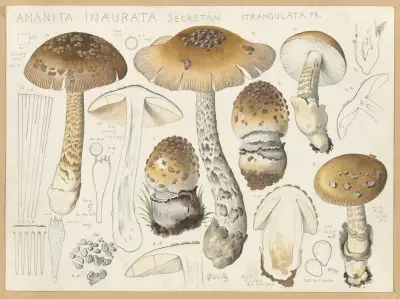 Amanita inaurata Secretan, strangulata Fr. av Hans Walty