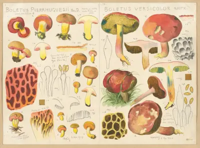 Boletus pierrhuguesii, Boletus versicolor av Hans Walty