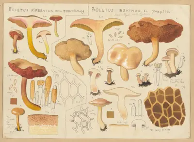 Boletus piperatus, Boletus bovinus av Hans Walty