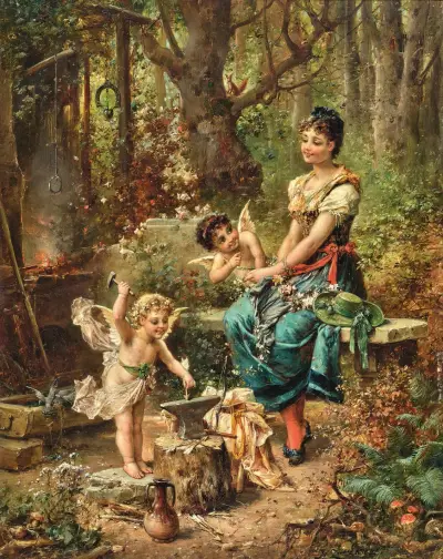Bei der Waldschmiede von Hans Zatzka