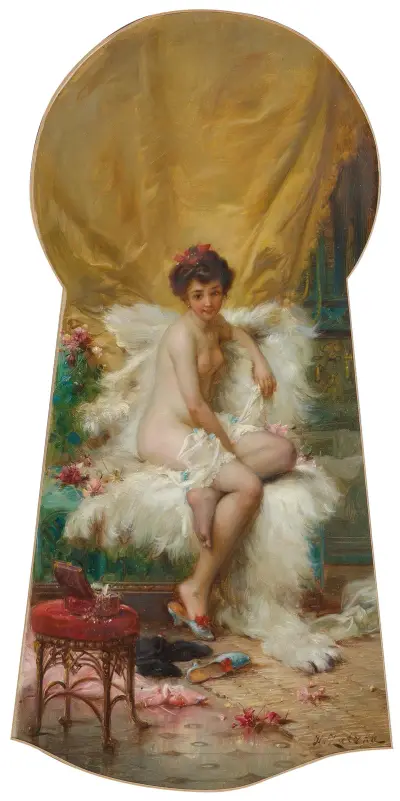 Durchs Schlüsselloch geschaut von Hans Zatzka