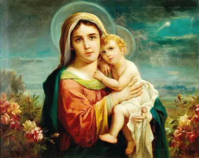 Madonna mit Kind von Hans Zatzka
