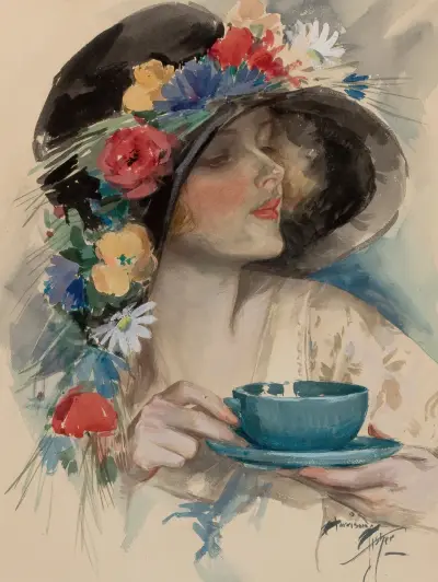 Odpolední čaj, Harrison Fisher
