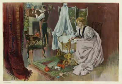 Santa Clausova první návštěva, Harrison Fisher
