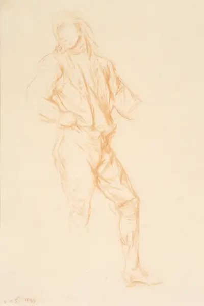 A Youth in Marmiton Costume av Charles Haslewood Shannon