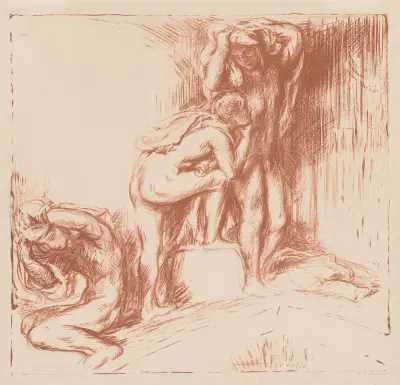 The Bath, 1905 av Charles Haslewood Shannon