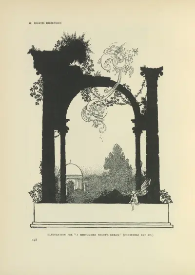 Illustration for A midsummer night’s dream, 1914 – nr 2 av William Heath Robinson