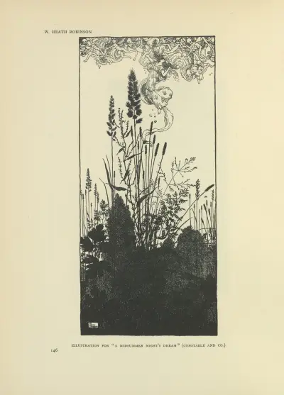 Illustration for A midsummer night’s dream, 1914 – nr 3 av William Heath Robinson
