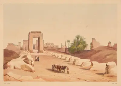 Avenue des Sphinx (Avenue of the Sphinxes) av Hector Horeau