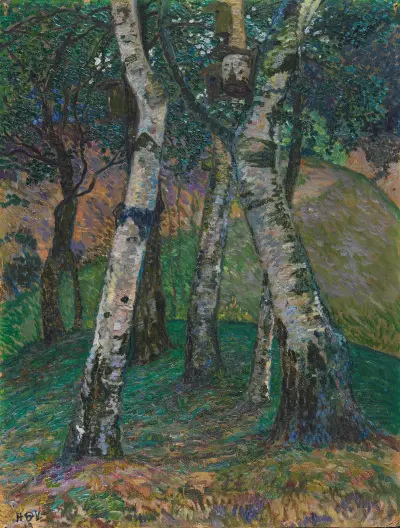 Břízy u Barkenhoffu, Heinrich Vogeler